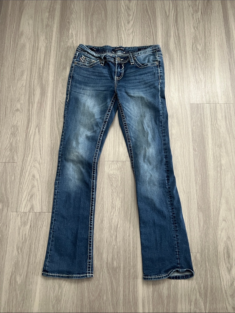 Vigoss Slim Bootcut Jeans Women’s Size 4 L32 Dark Wash Y2K